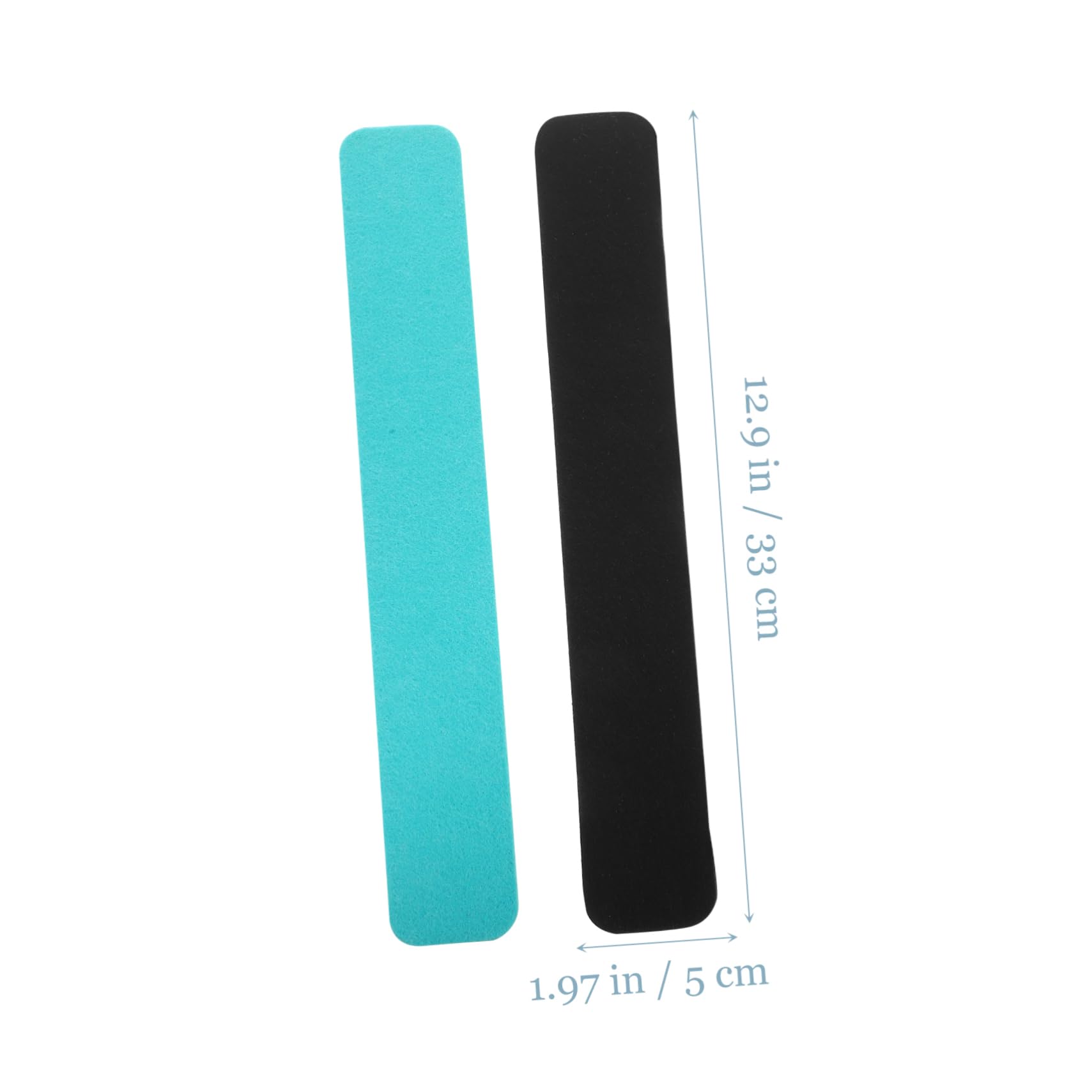 OFFSCH Cork Strip Bulletin Bar 4pcs Small Felt Boards Bulletins for Wall Memo Board Decor