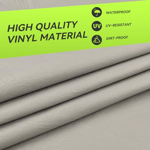 RVMATE RV Tire Covers, Dual Axle Wheel Cover (2 Pack) Fits 27\"-30\" Diameter Tires, Waterproof Anti-UV Grey Dual Tire Covers RV Accessories for Truck/Trailer - Thumbnail 7