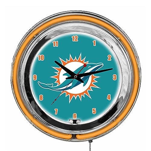 Imperial Miami Dolphins 14'' Neon Clock
