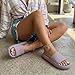 CUSHIONAIRE Feather EVA Slides for Women – Comfortable Slip On Womens Slippers, Indoor Outdoor Shower Shoes, Beach Essential Cloud Slides, IRIS 8