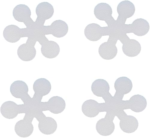 STOBAZA Paquete de 20 calcomanías antideslizantes de copo de nieve para bañera Griers para niños y niñas, tiras de ducha antideslizantes para