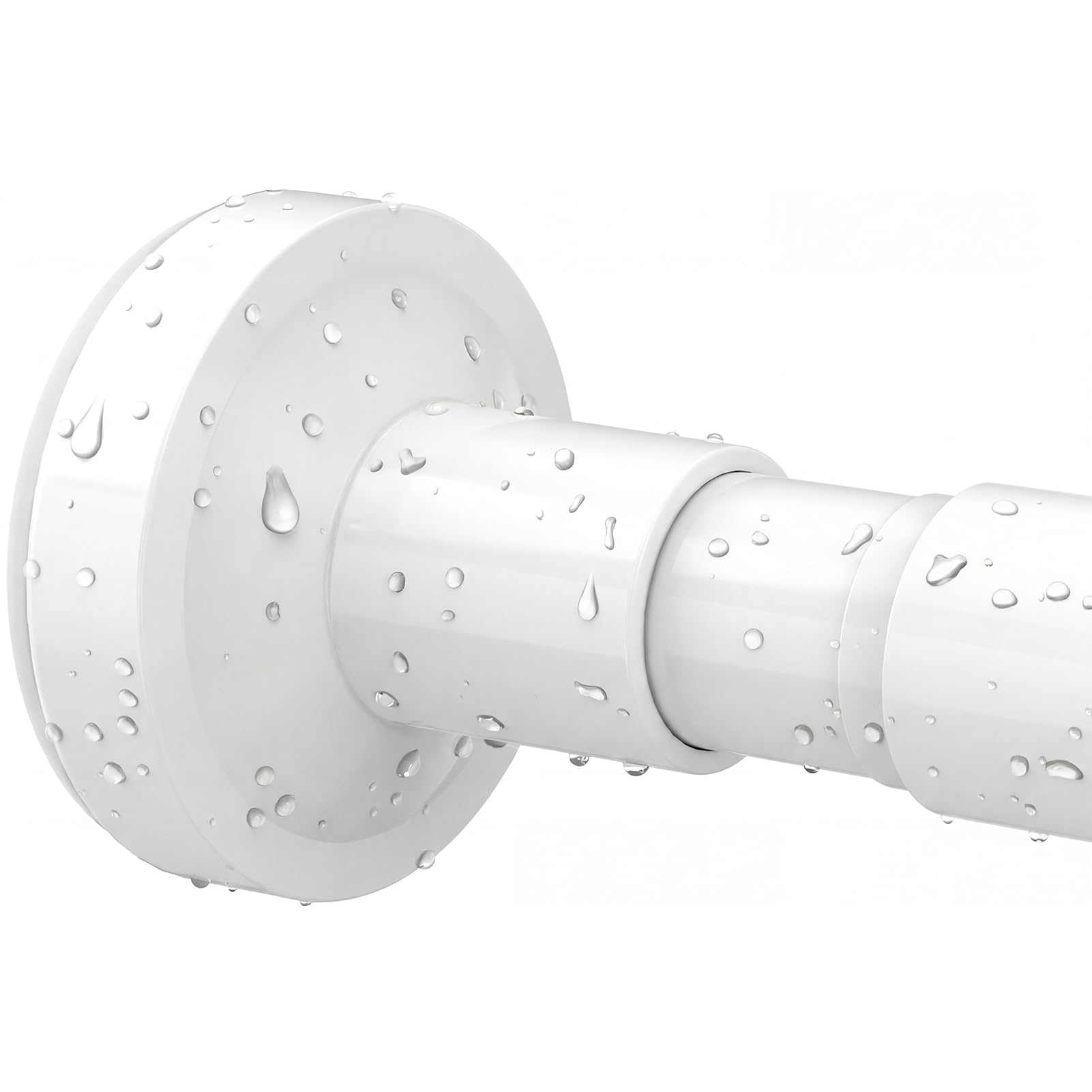 Bonpally Shower Curtain Rod, Adjustable 32-47 Inches Spring Tension Rod, Non-Slip No Drilling Stainless Steel Shower Rods for Bathroom Window Room