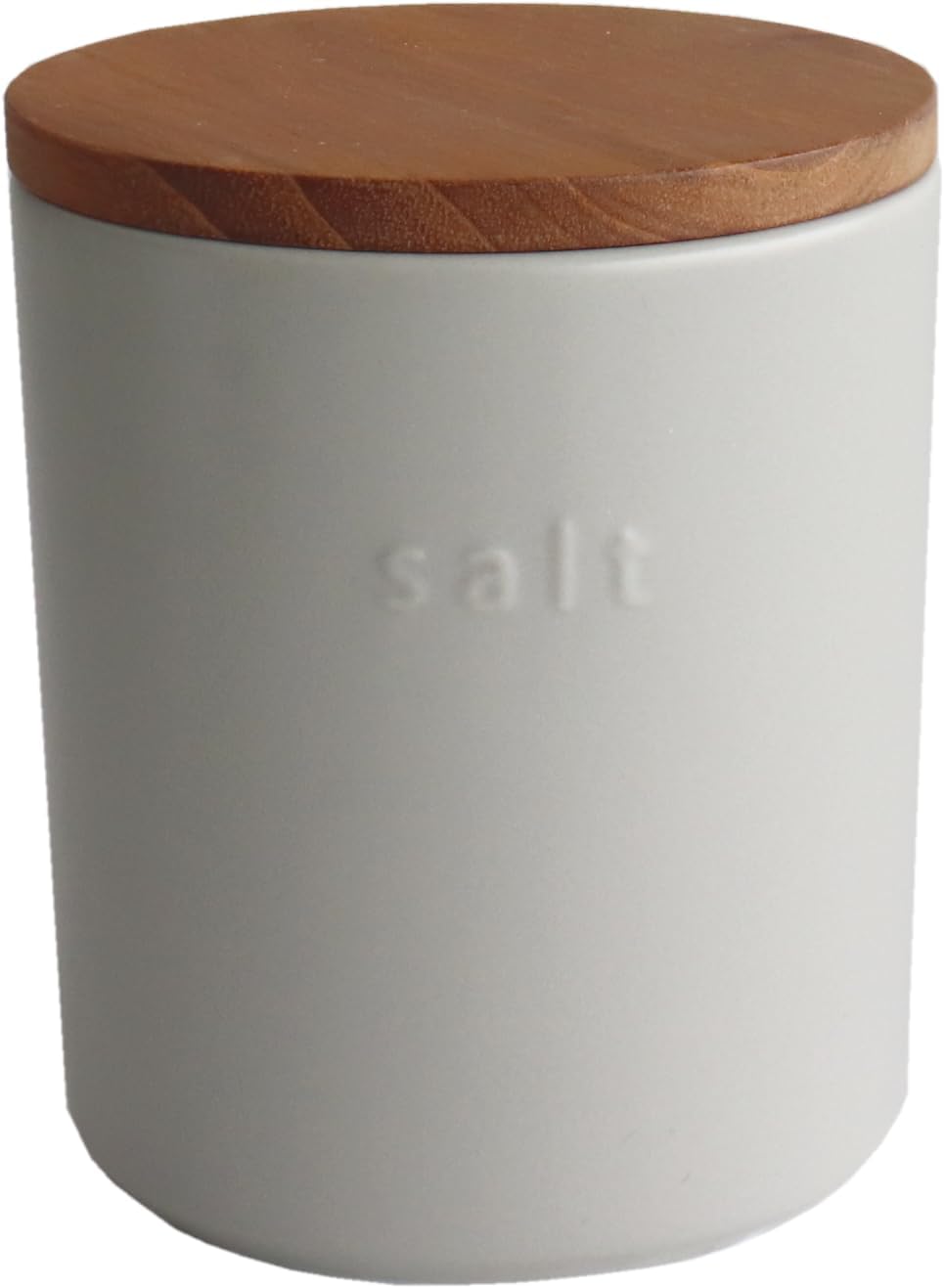 LOLO | White Storage Container, 16.9 fl oz (500 ml), Canister, Ceramic, Made in Japan, Cheek | Japanese Tableware, Japanese Dishes, Japanese Food, Canister, Salt Grey
