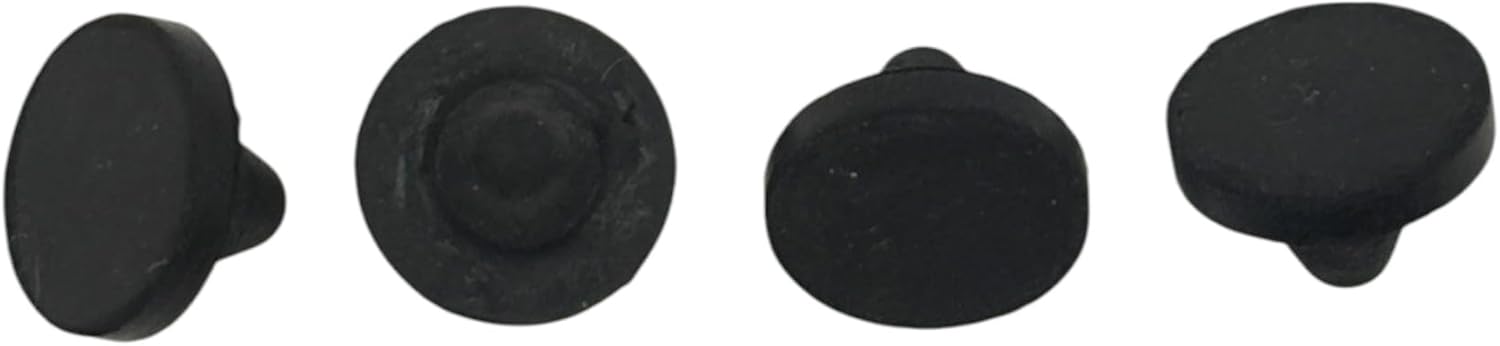 Push-in Ridged Stem Bumper Fits 3/16" Hole - 1/2" Diameter - 3/32" Height - 1/16" Panel Thickness (500 pack)