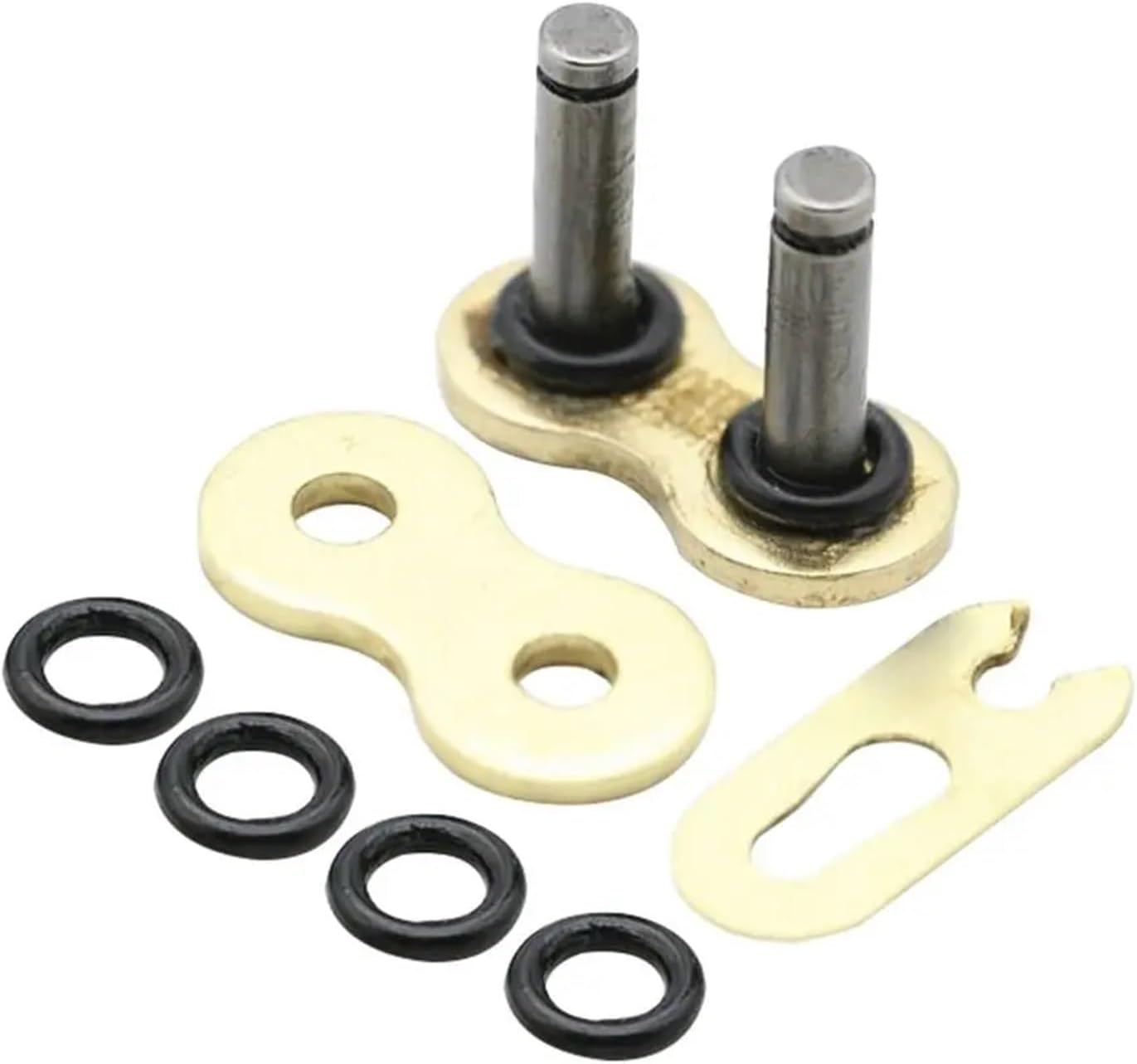 Chain Master Link 20Pcs Motorcycle Chain Buckle O-Ring Joint Oil Seal Link Lock Connector for Mini Bikes(428)