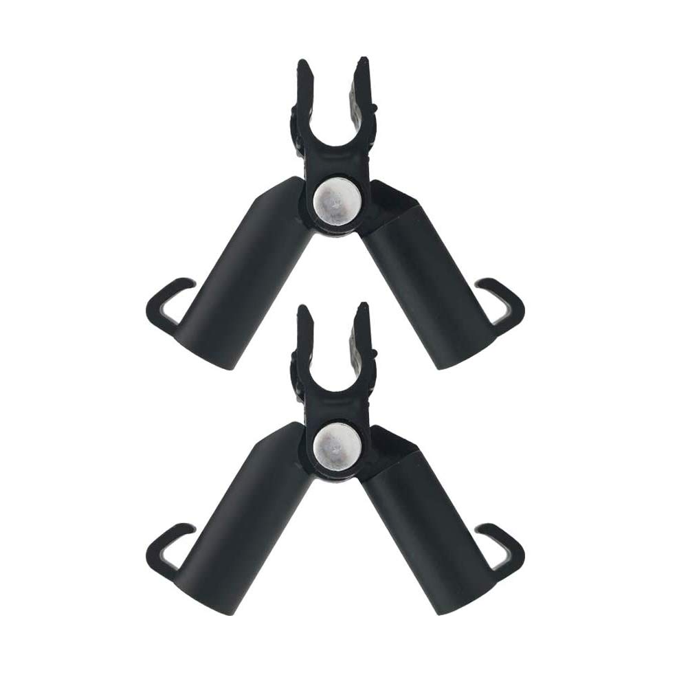 10Pcs Plant Trellis Cane Support Connector Climbing Vine Rattan Stake Clip for Garden Orchard Tomato Fruit Cage for 8mm/11mm/16mm/20mm Rod (Black Versin 1 Size 11mm)