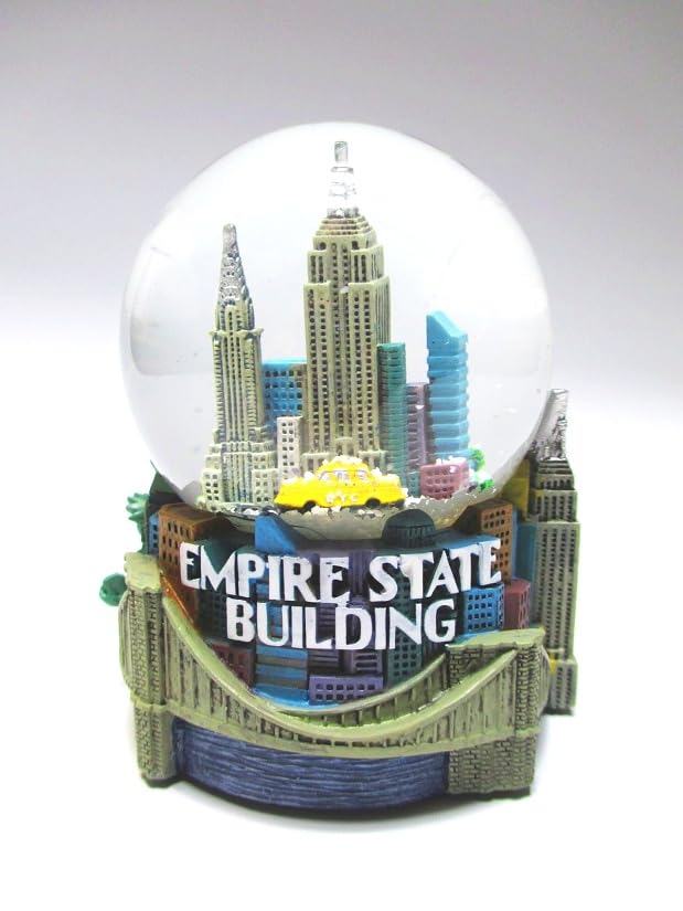 New York Schneekugel Wolkenkratzer State Building 9 cm USA Amerika...