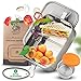 Produktbild AdlerBoxx Premium Brotdose Edelstahl 1200ml Auslaufsicher Metall Lunchbox mit Fächern Edelstahl Brotdose Erwachsene & Kinder | Brotzeitbox für unterwegs | auslaufsicher & nachhaltig