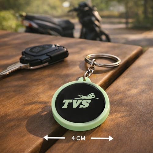 Image of Mi Glow Store Glow in Dark Keychain for Bike Men | Gift for Man | Bike Accessories | Charges in Light Glows in Dark | Key chain for Bike