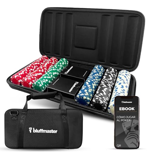 Bluffmaster Maletín Poker Profesional - Poker Set con...