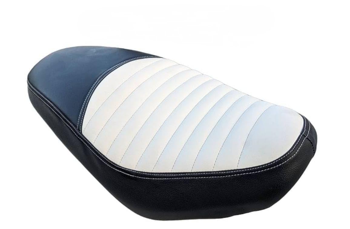 Ride Emerald Leatherite Seat Cover Compatible for Hunter 350 – Premium Protection, Comfortable &Durable, Perfect Fit for Motorcycle Seats-HSC9 Black & White-image-7