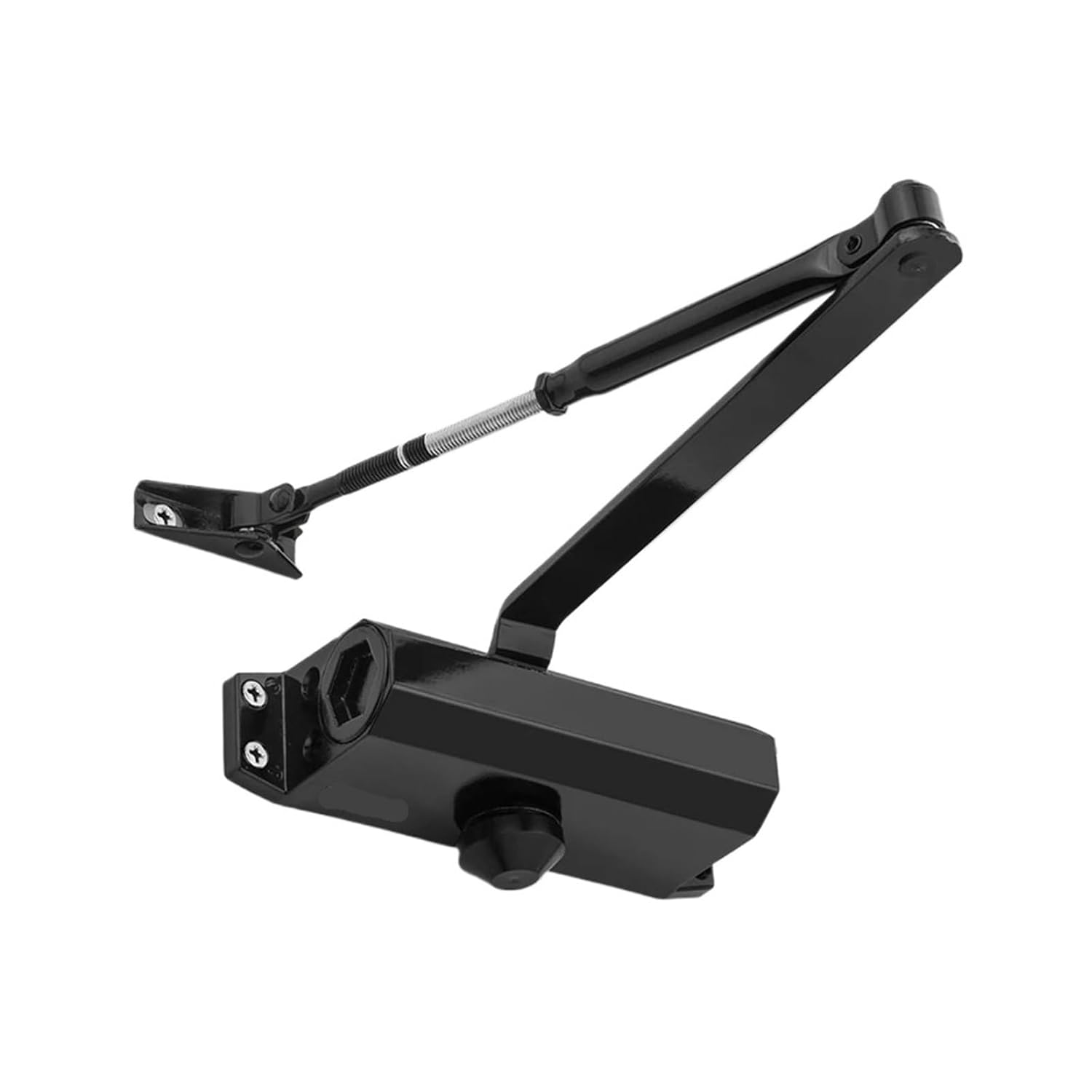 Hydraulic Buffer Automatic Door Closer 25KG to 45KG Adjustable Speed(Black)