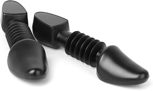 Miniatura 6 de Juego de 2 camillas de zapatos para niños, árbol de zapatos ajustable de poliéster con bobina, ensanchador de zapatos para zapatos de cuero diario