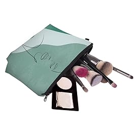 Deanfun Makeup Case Small, Cosmetic Zipper Bag Waterproof for Purse Mini, Women Cute Traveling Accessories Pouch for Ladies Thanksgiving Christmas Gifts(D2-55882)