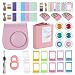 Produktbild FollowSun 20-in-1 Sofortbildkameras Zubehör Kit für Fujifilm Instax Mini 9 Mini 8/8+: Kameratasche, Regenbogen Schultergurt, Album, Selfie-Objektiv, 6 Farbfilter, Rahmen, Aufkleber (Rosa)