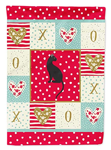 Drapeau Pantherette Cat Love Caroline's Treasures CK5778GF jardin