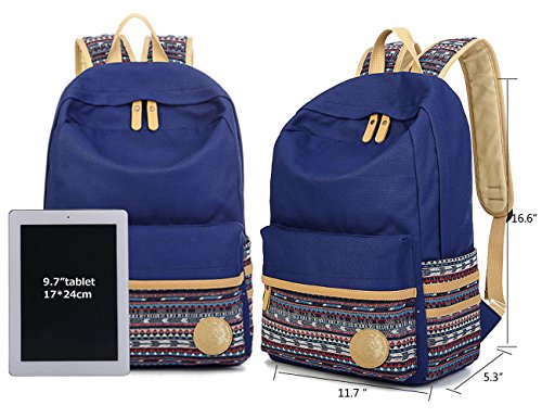 Leaper Casual Canvas Laptop Backpack Backpack bag Travel Bag3