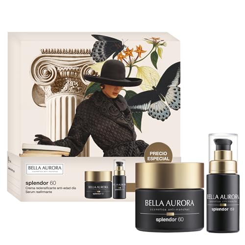 BELLA AURORA - Pack Antiedad Splendor 60, Crema Día 50 ml + Sérum Reafirmante 50 ml, Tratamiento...
