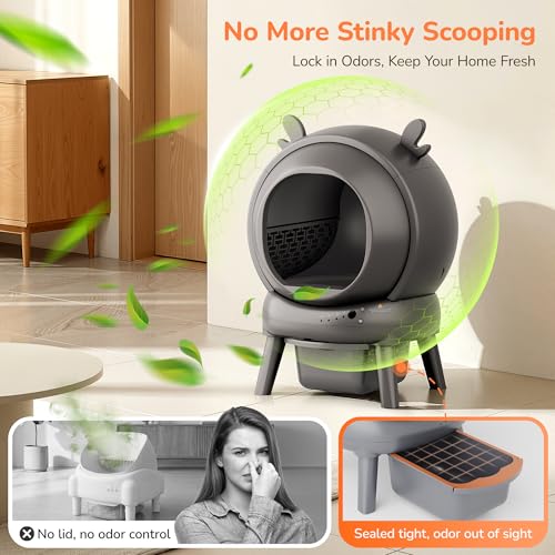 FurryKiddy Automatic Self-Cleaning Litter Box – Globe-Sifting with WiFi App & Quiet Operation — view 9