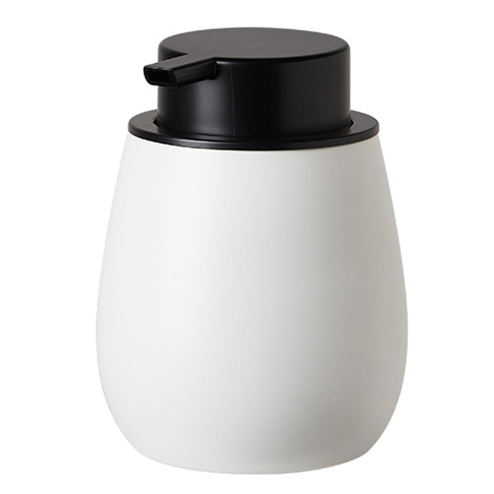 Friendshiphome A Dish Ceramic Foaming Soap Dispenser 400Ml Hand Foam With Pump For Barthroom Bathroom Stuff(A)