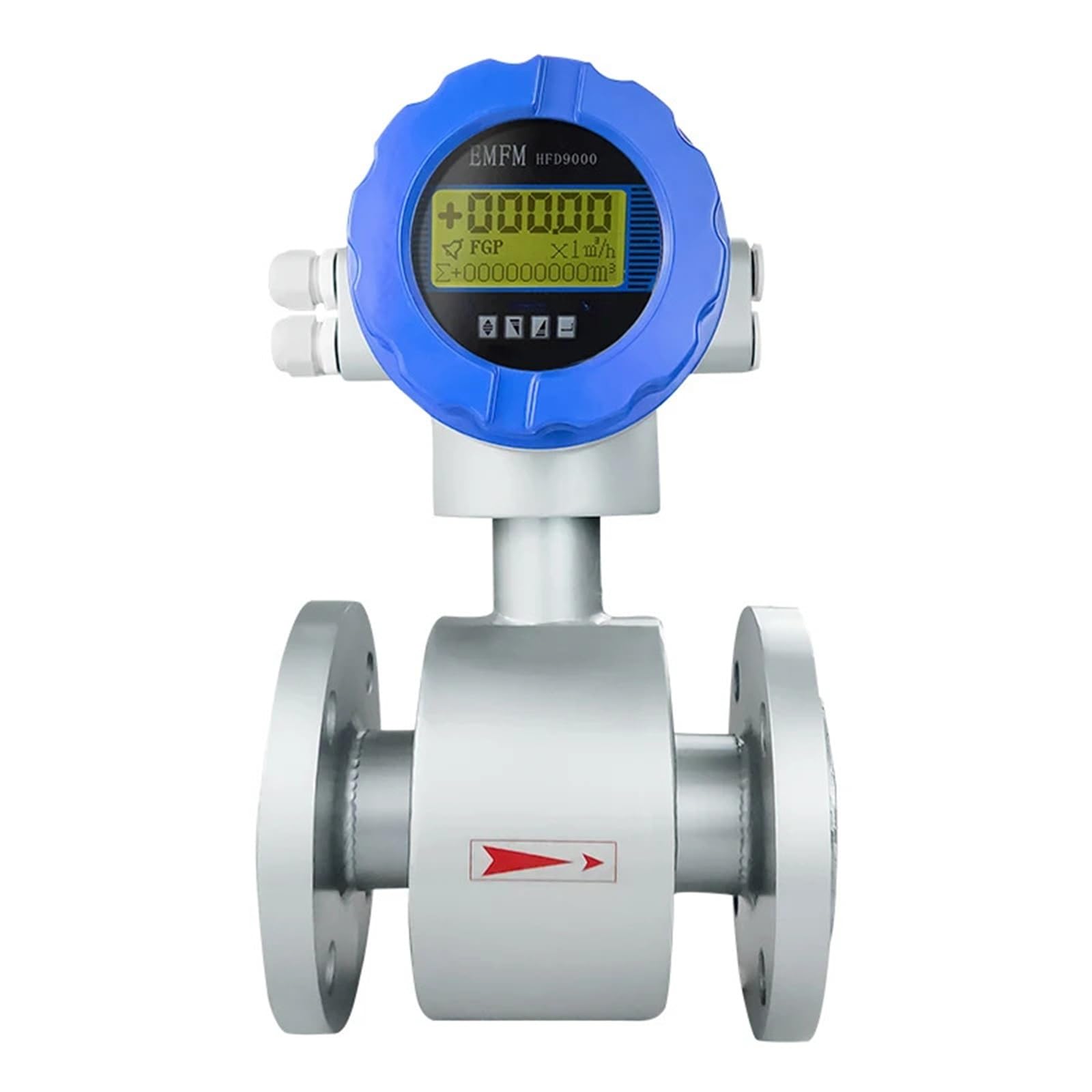 Medidor de caudal de agua, Caudalímetro electromagnético for aguas residuales, caudalímetro integrado electrónico 4-20mA(DN32)