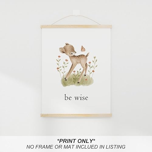 Miniatura 7 de heilkee Decoración de guardería de bosque, imágenes de animales de safari de selva para aula, arte de pared de bosque para dormitorio, género