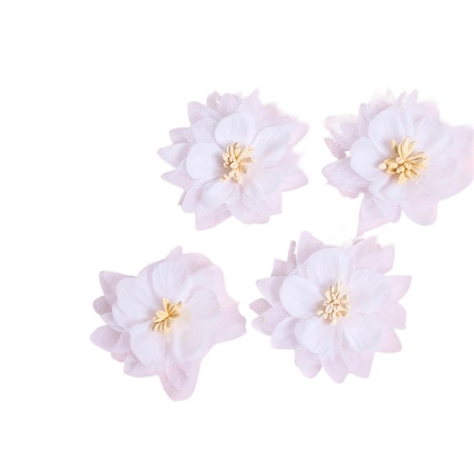 Fleur en mousseline blanche pour loisirs créatifs et décoration de table de fête à la maison