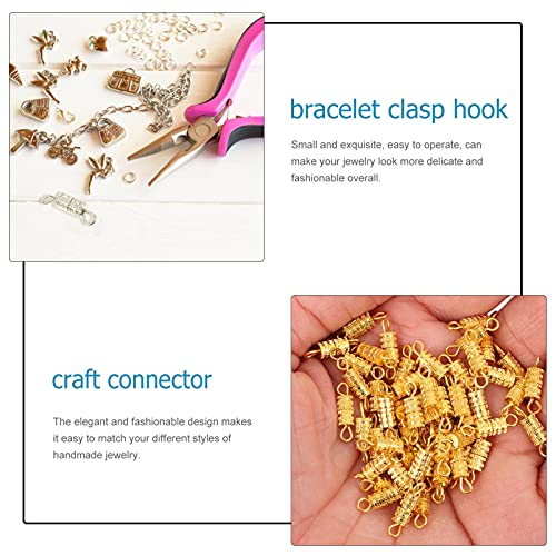 WINOMO 120 stks Vat Schroef Sluiting Sieraden Sluitingen Connector End Tip voor Armband Ketting Maken Accessoires - Image 3