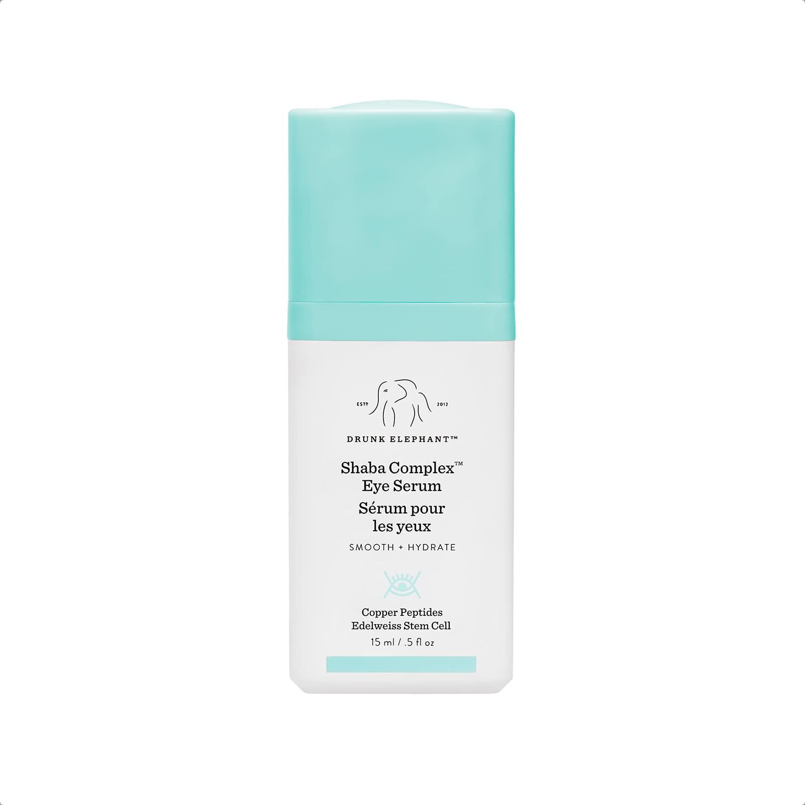 Drunk Elephant Shaba Complex Eye Serum - Anti Aging Wrinkle Serum for Dark Circles (15 ml / .5 fl oz)