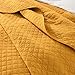 Wistown Cotton Quilt Bedding Sets Queen Size, 3 Pieces Reversible Lightweight Coverlets Comforters Bedspreads for All Seasons,Geometric Stitched Pattern,Yellow