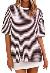 Wine Red White Striped