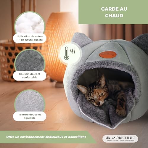 Lit pour chats Mobiclinic® Pets : nid en mousse 25D et design moderne - 7