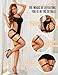 RSLOVE Dessous Damen Negligee Sexy Unterwäsche Netz Bodystocking Nachtwäsche Schwarz