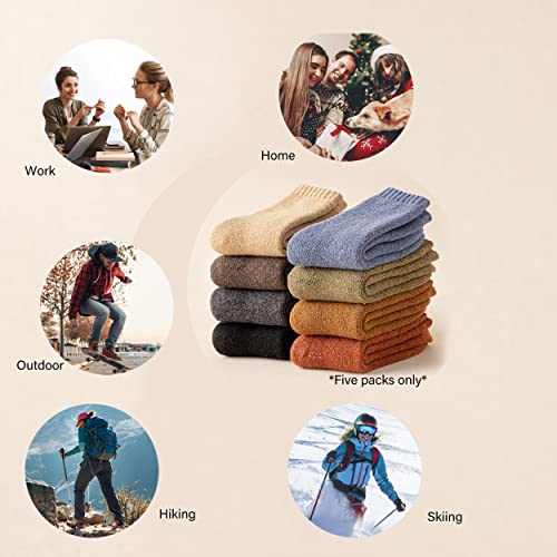 Image of Womens Wool Knit Winter Socks