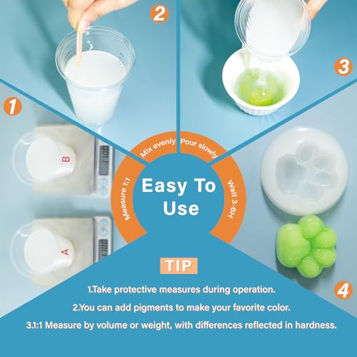 Bond Craftor Silicone Mold Making Kit 64oz, 15A Platinum Silicone for Resin Molds, Soap and Candle Molds by Bond Craftor - Image 5