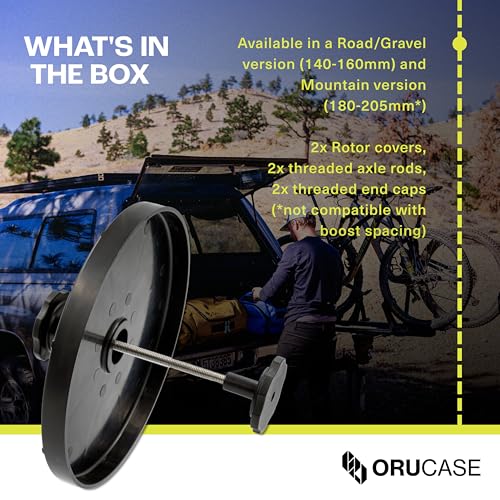 Orucase Disc Rotor Protector – Travel Disc Rotor Guard for Road, Gravel Bikes – Protects 140–160mm Rotors from Bending During Transport