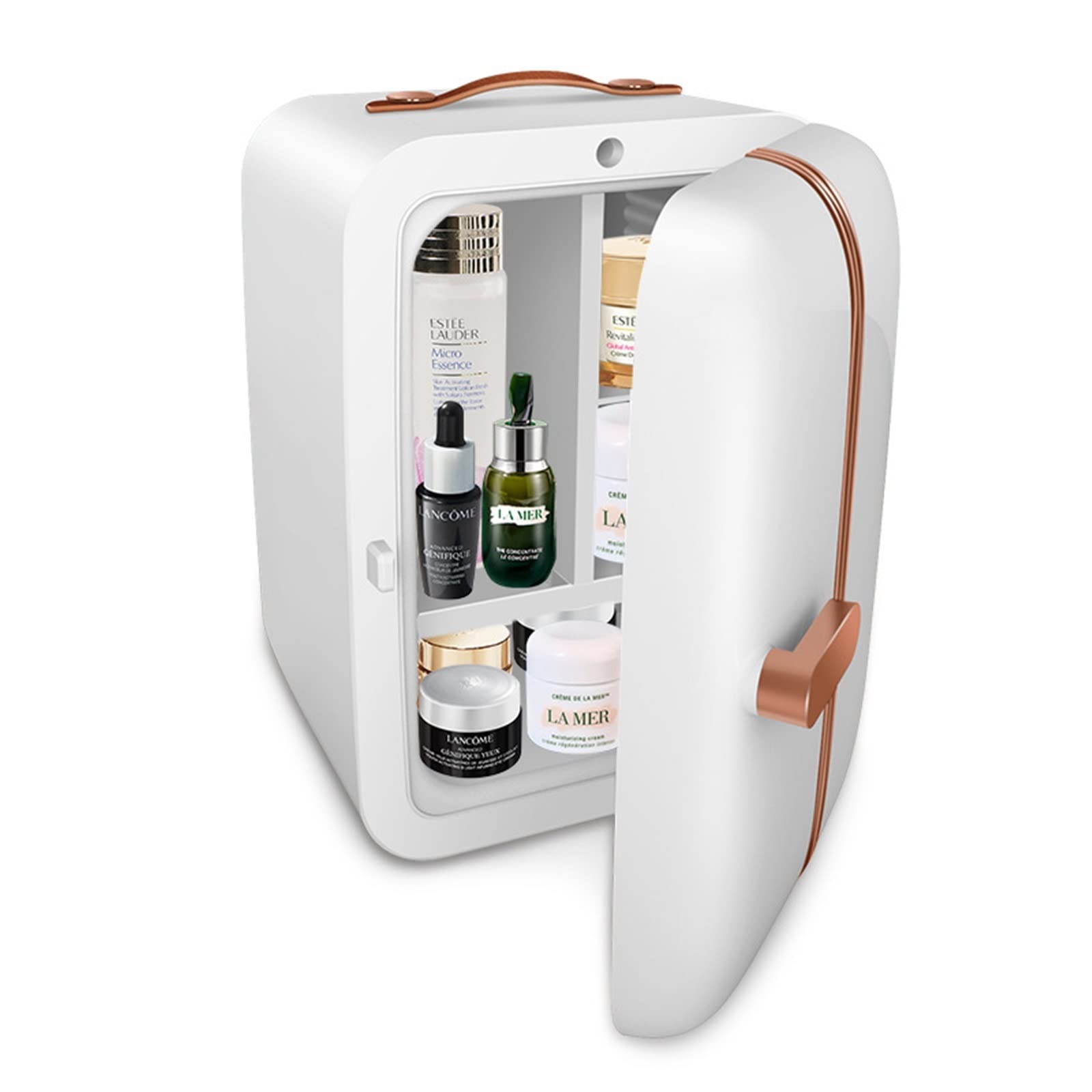DieffematicBX Nevera Pequeña Refrigerador Refrigerador Belleza Maquillaje Refrigerador Cosméticos Refrigeración Inteligente Bajo Nivel de Ruido y Ahorro de energía