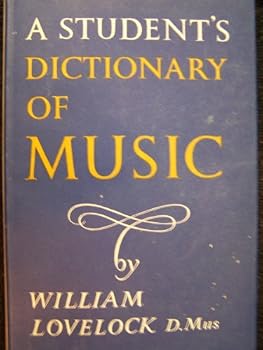 Hardcover Student's Dictionary of Music Book