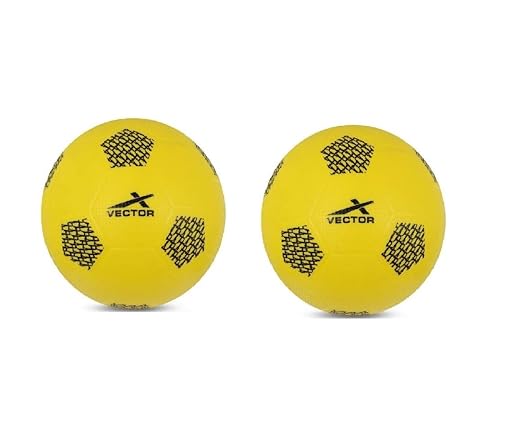 Vector X Soft Kick Mini Football Rubber Football for Kids Lightweight Soft Soft Footbal for Kids Pack of 2