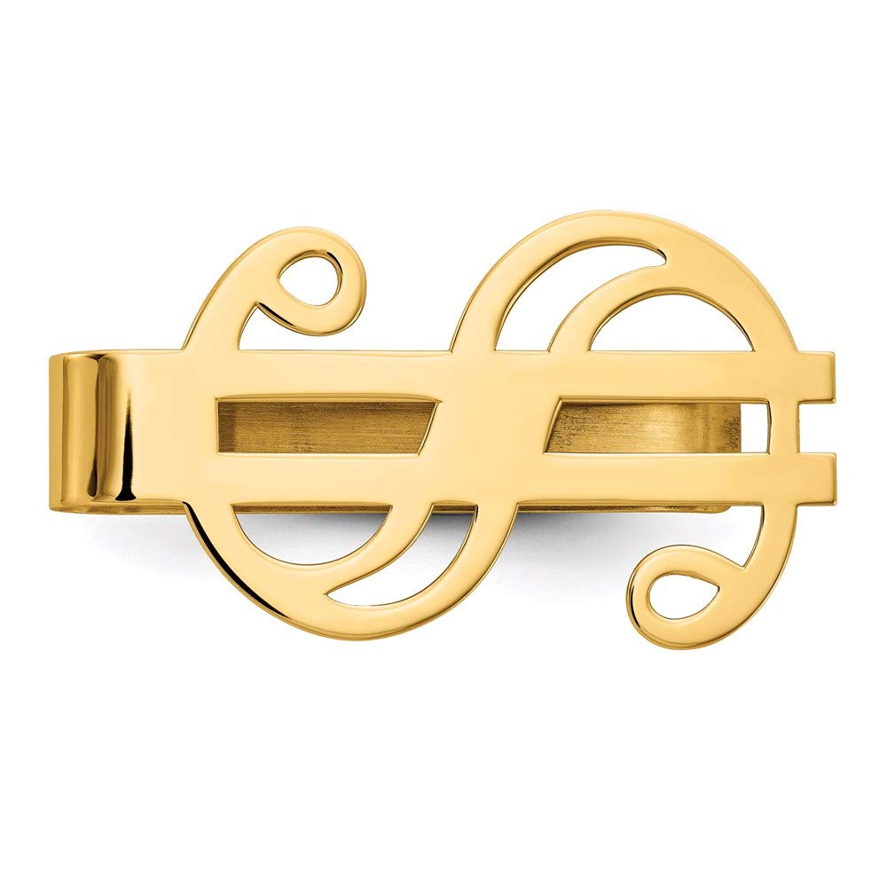 Men's 14k Yellow Gold Money Clip Fine Jewelry For Men Gifts For Him