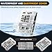 Nilight 6 Way Fuse Relay Block with Acc Control Negative Bus 12V Blade Holder ATC/ATO Box Label Stickers Waterproof Cover Panel for Automotive Cars Motorcycle RVs Vans