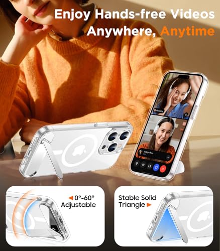 Image of Magnetic Compatible with iPhone 14 Pro Case, [Built-in Invisible Kickstand][Compatible with MagSafe] [Military Grade Shockproof] Slim Thin Phone Case for iPhone 14 Pro 6.1 inch
