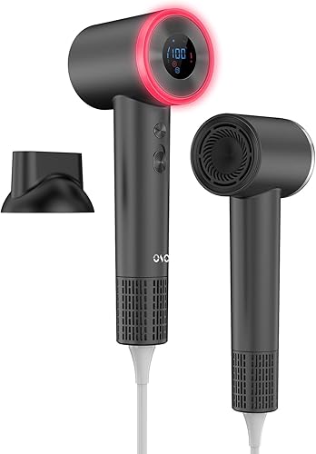 Miniatura 8 de Secador de Pelo OSOU, Secadores de Pelo de Alta Velocidad y Secado Rápido, Secador de Pelo Portátil iónico Negativo con Motor Sin Escobillas de Rosa