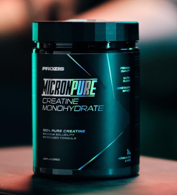 Prozìs Creatine MicronPure 300 gr – Creatina monohidrato altamente soluble, micronizada, rápida absorción – Multi Sabores (sandía)