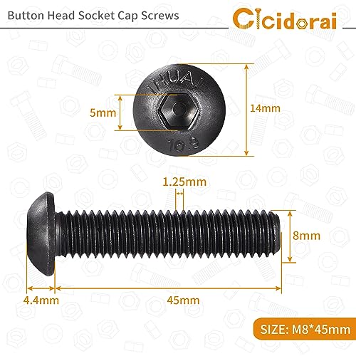 Mejores review On-line Tornillo m8 45mm favoritos de las personas. 26 Imagen adicional