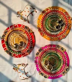 Decorative Pooja Thali Assorted