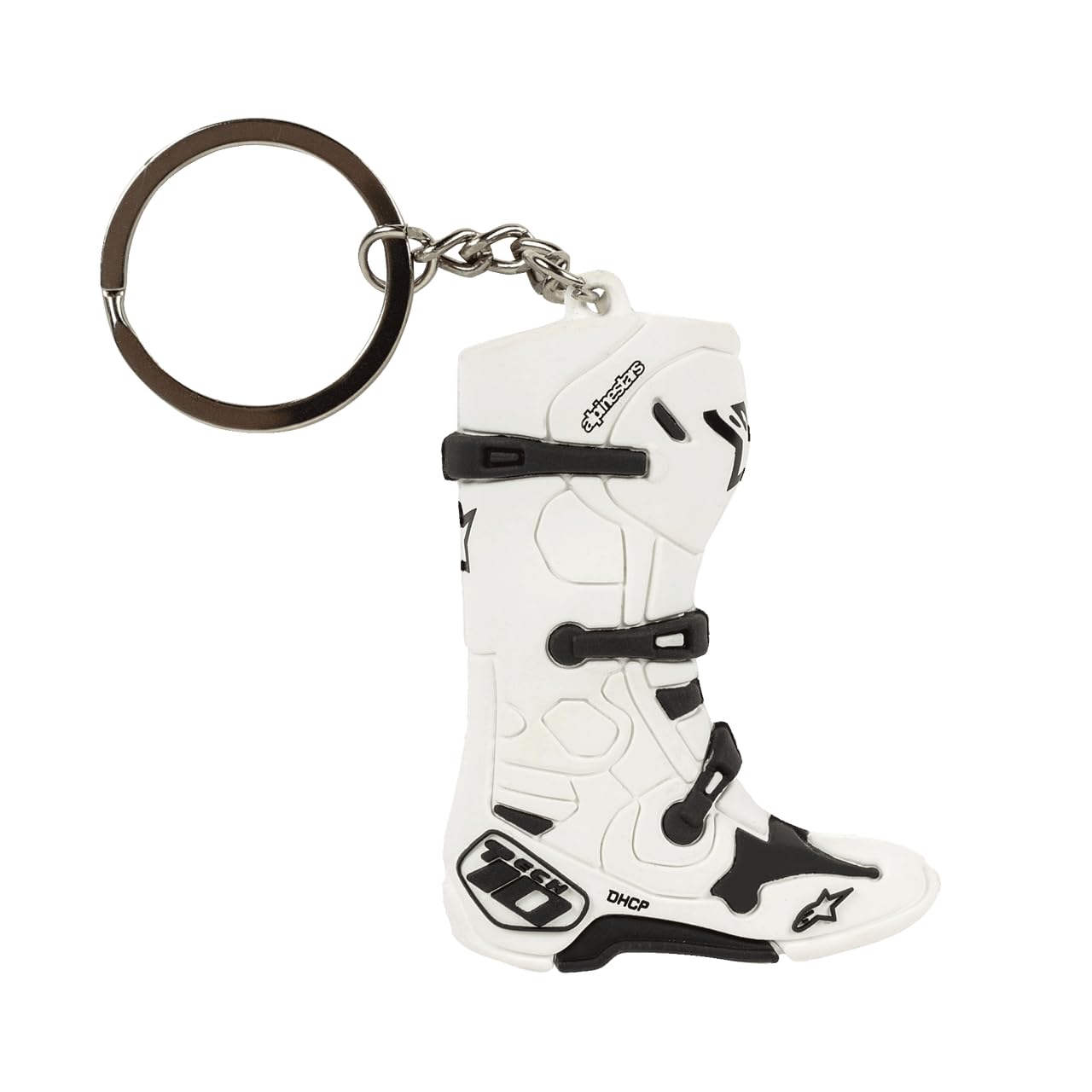 Alpinestars Tech 10 Boot Motorcycle Motorbike Key Ring White