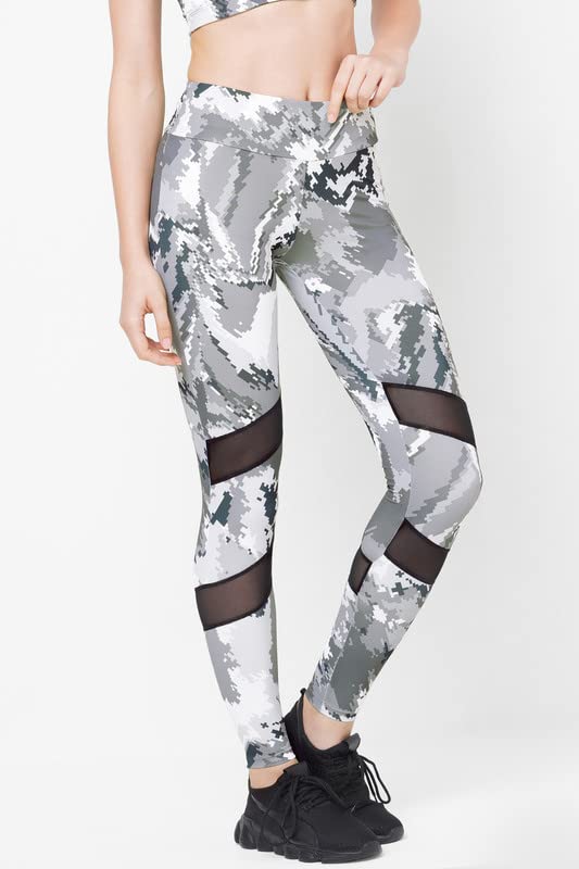 Image of Women's JUST-Dry 7 /8 DIGI CAMO Printed MESH Tights