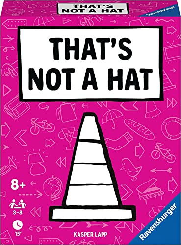 Ravensburger - That's not a hat, Gioco di Carte per tutta la famiglia, Party Game Gioco da Tavolo, Regalini di Natale, Idee Regalo Natale, 8+ Anni