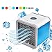 Produktbild DBSCD Tragbare Klimaanlage, persönlicher USB-Raumkühler, Luftkühler, tragbarer Mini-Lüfter, Verdunstungs-Luftbefeuchter-Kühler, 3 Gang-Geschwindigkeit, Bürokühler-Luftbefeuchter und Luftreiniger